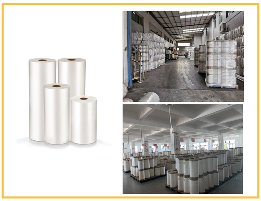 Beberapa Ekstrusi BOPP Thermal Lamination Film Premium White BOPP Plastic Film