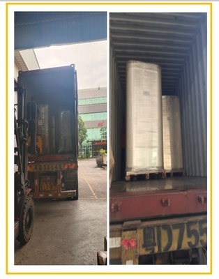 Gloss Pearl White BOPP Thermal Lamination Film 12 Mikron Total 8 Mikron Base