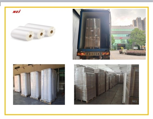 Film laminasi termal BOPP serbaguna Glossy Pearl White 10-20Mpa Tekanan rol