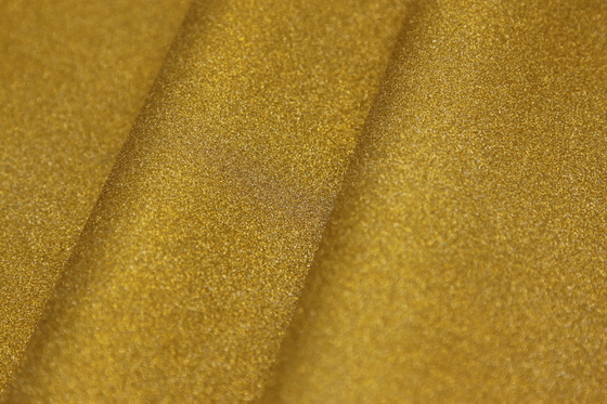 Ketahanan panas Hingga 120 derajat Celcius Glitter Lamination Film Adhesive berbasis air Shimmers dengan cahaya emas seperti pasir