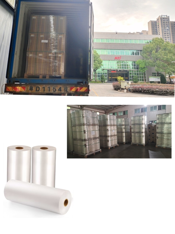 17 Mikron Kecerahan Tinggi Presswork Hot Lamination Roll Untuk Mobile, Eva Lamination Film
