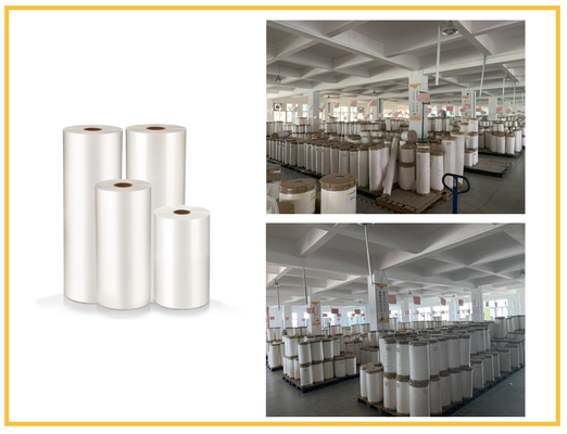 8mic EVA 12mic BOPP Thermal Lamination Film Transparan