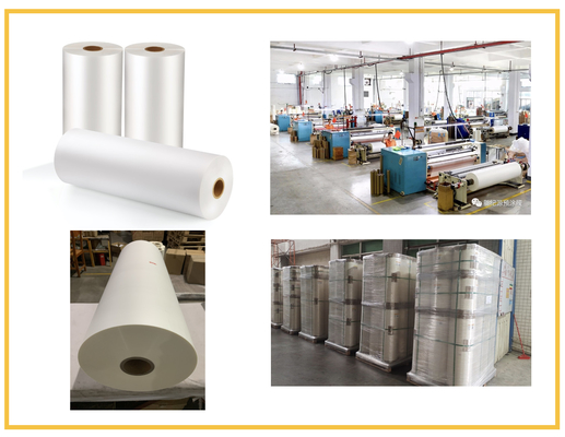 Soft Touch Matte Thermal Laminating Film Pemrosesan Ekstrusi Ganda