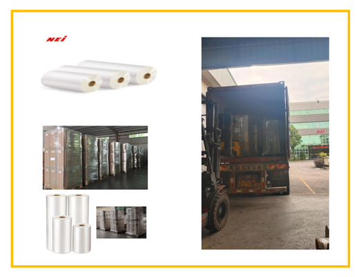 Permukaan Finish Laminasi Film Gloss Tinggi Double Side Corona diobati 25.4mm 76mm Core Paper