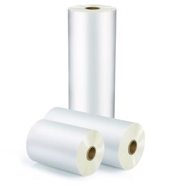 Transparent White BOPP Thermal Lamination Film Dengan Eva Coating Untuk Kertas / Plastik