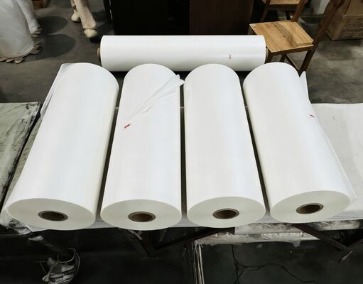 Tekstur Kulit Glitter Lamination Film dengan ketahanan goresan dan ketebalan 95-105 Mikron untuk aplikasi dekoratif