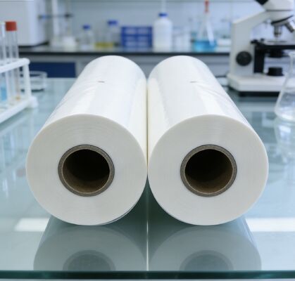 Film PET berwarna logam perak dengan kejelasan dan kekuatan tinggi tahan terhadap banyak bahan kimia dan pelarut