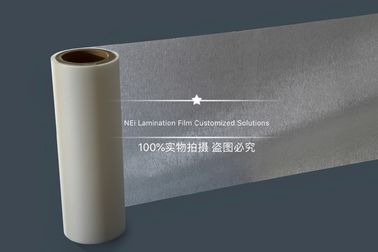 Clear BOPP Brushed Hot Lamination Film Untuk Foil Stamping / Film Kemasan Fleksibel