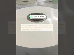 Lembaran Film Laminasi Matte Translucent Memberikan Perlindungan Tahan Lama dan Transparansi Optimal untuk Profesional