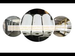 Film Laminasi Matte Ekstrusi Ganda Kompatibel dengan Berbagai Tinta Cetak Panjang Bervariasi Ideal untuk Industri Pengemasan dan Pelabelan