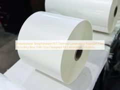 Film Poliester Laminasi Termal PET (Polyethylene Terephthalate) Termasuk Lem EVA 8mik Dirancang untuk Solusi Laminasi
